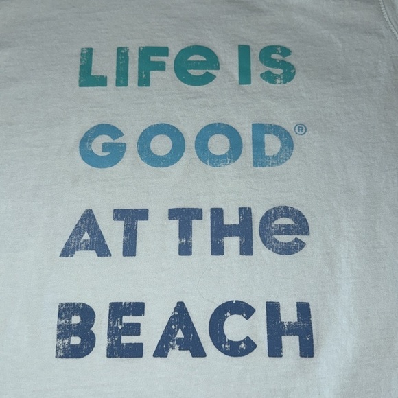 Life Is Good At The Beach Sleeveless Muscle Shirt - Picture 3 of 4